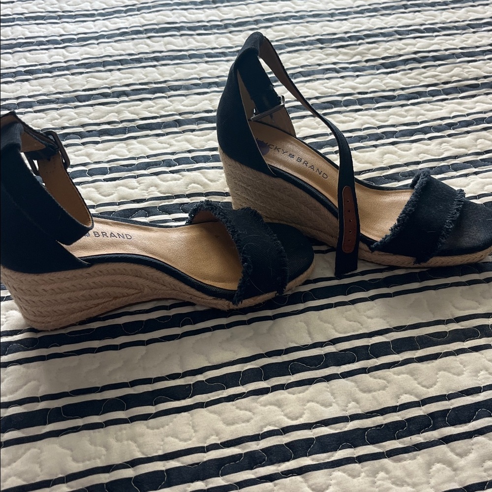 Lucky Brand Blue Espadrille Sandals